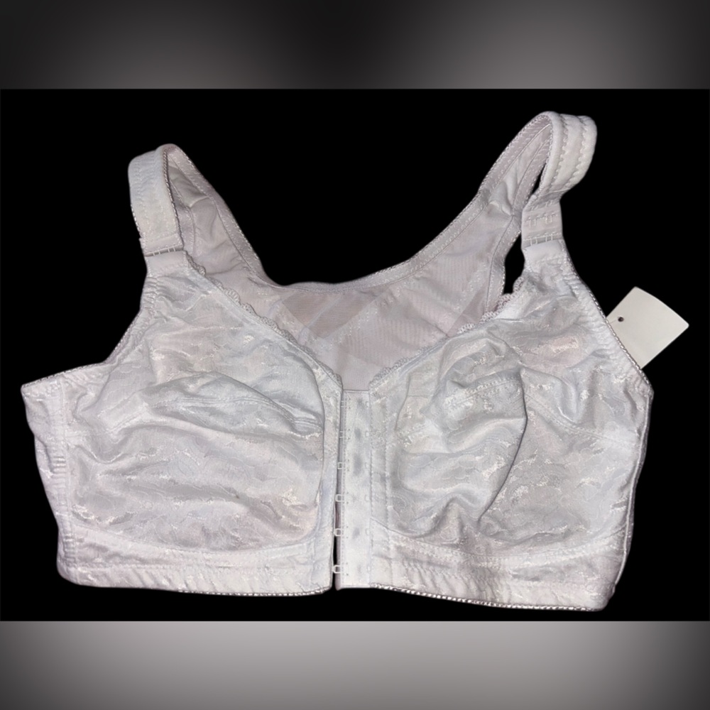 White front clasping Bra